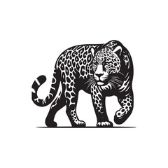 Leopard Illustration - Icon of Strength and Hunting Skills.