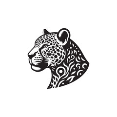 Leopard Illustration - Icon of Strength and Hunting Skills.