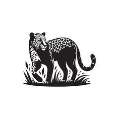 Leopard Icon in Vector - Symbol of Bravery and Hunting.