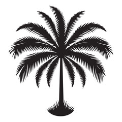Obraz premium palm tree silhouette