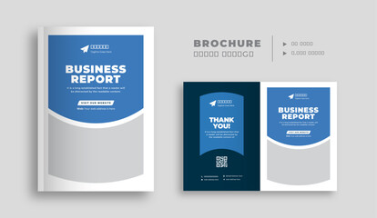 Business brochure cover template, Company profile design for marketing