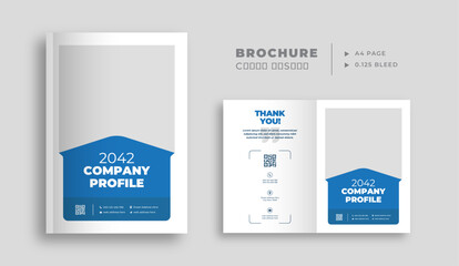Business brochure cover template, Company profile design for marketing