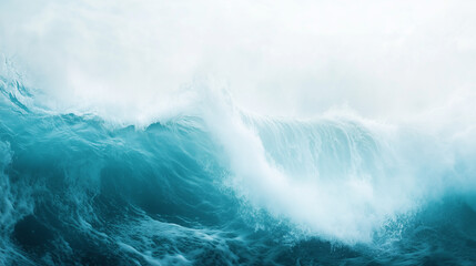 Obraz premium Abstract water ocean wave, blue, aqua, teal texture. Blue and white water wave web banner Graphic Resource as background for ocean wave abstract. Vita backdrop for copy space text 