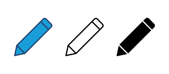 Pencil icon vector. pen symbol. edit icon vector