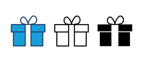 Gift icon vector. gift vector icon. birthday gift