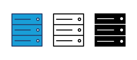 Obraz premium Database icon vector. database vector icon