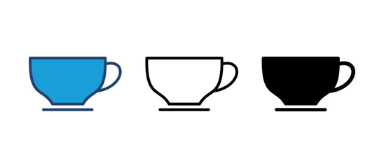 coffee cup icon vector. cup a coffee icon vector.