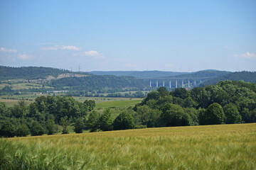 Blick ins Werratal von Göringen nach Hörschel