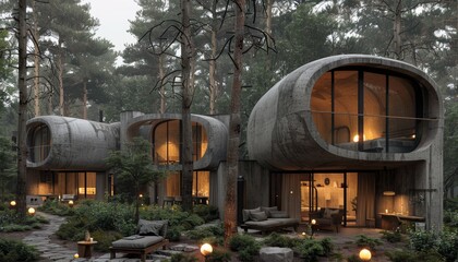 Nature inspired organic resort architecture utilizing parametric design for mathematical harmony