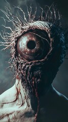 Surreal Horror: A Creepy Eye Creature