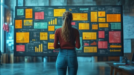 the A visual depiction of the Agile manifesto and core values.