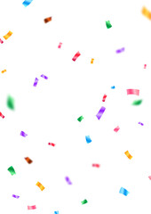 confetti background Stunning colors that zigzag down for the celebration. Festive decoration vector illustration