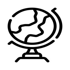 Icon Globe With Style Outline	