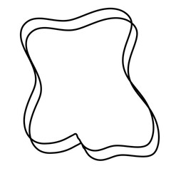 Abstract border line frame