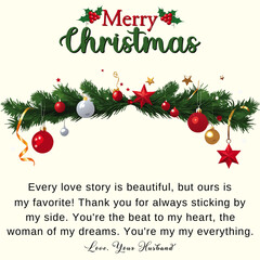 christmas Message Card design shineon 2024