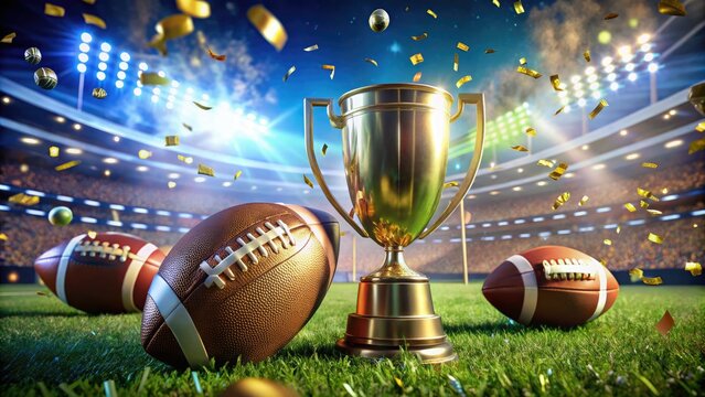 Explore thrilling fantasy football ideas featuring vibrant trophies, colorful balloons, and engaging game elements, designed to captivate and inspire all passionate enthusiasts.