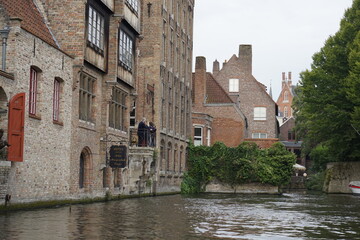 Fototapeta premium belgica, edificios, paisaje