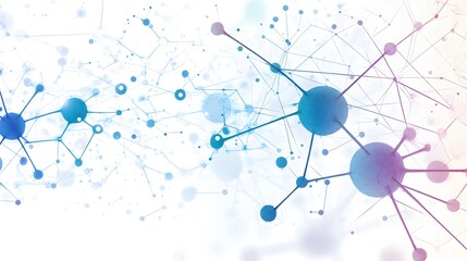 Abstract Network of Connected Spheres and Lines