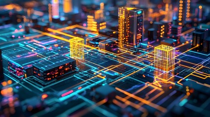 Futuristic Cityscape Network