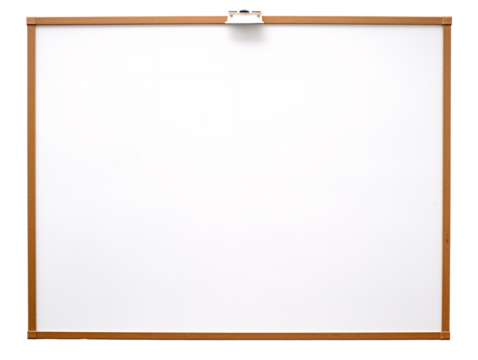 a white board with a white board attached to it
