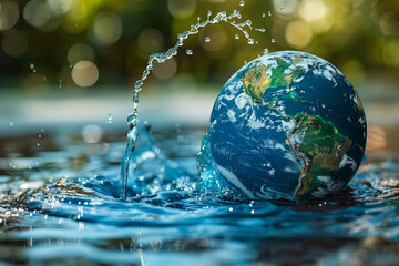 Beautiful greeting card with holiday composition for world environment day