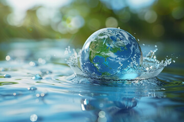 Beautiful greeting card with holiday composition for world environment day