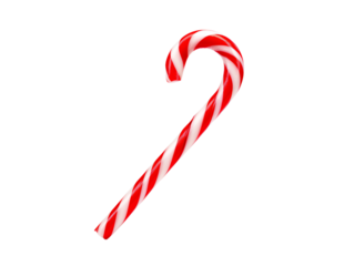 a red and white candy cane