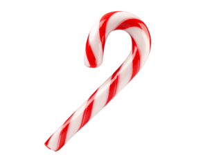a candy cane on a white background