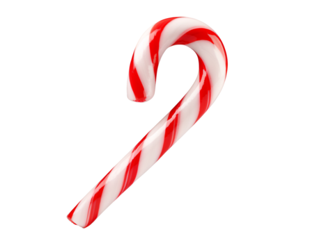 a candy cane on a white background