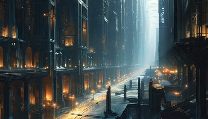 Vast Underground Cityscape in Gigapixel Detail