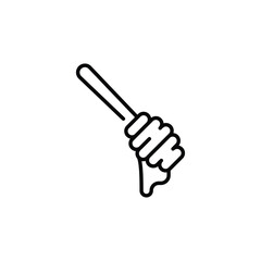 Honey dipper icon. Simple honey dipper icon for social media, app, and web design. Vector illustration