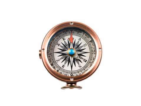 a close up of a compass