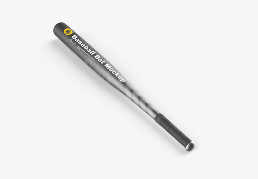 Metallic Baseball Bat Mockup