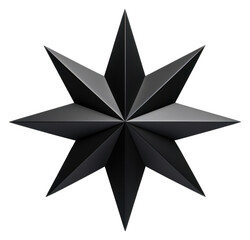 Obraz premium PNG Star black star white background.