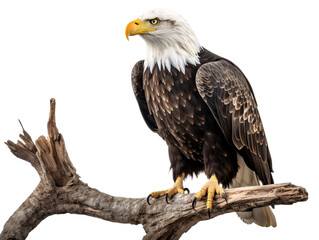 a bald eagle on a branch