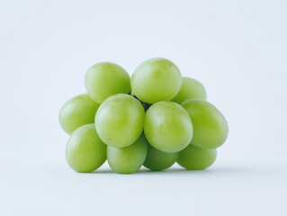 Green Grapes on White Surface