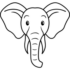 Majestic Elephant Vector Illustration for Nature and Wildlife Enthusiasts
