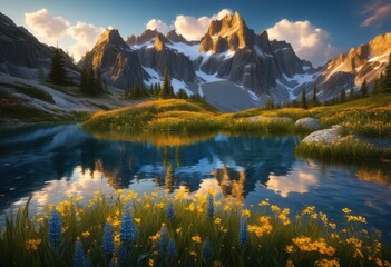 Naklejka premium explore stunning scenic landscapes featuring picturesque travel destinations breathtaking natural environments, adventure, bay, beauty, countryside