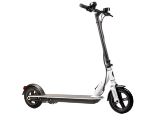 a scooter with a handlebar