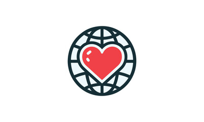 heart day logo design, World heart day logo vector, World Heart Day card, poster or banner. Vector illustration.