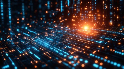 Obraz premium Digital Network Abstract