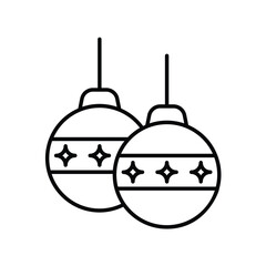 ornaments line icon with white background vector stock illustration