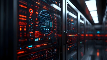 Obraz premium Server Room Data Center Technology