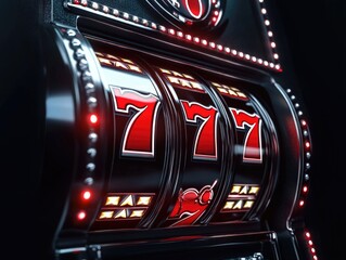 Slot Machine with Seven Sevens