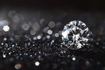 White Diamond gemstone glowing against a vivid backdrop highlighting its unparalleled beauty and value for refined jewelry and luxurious decor