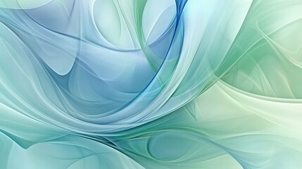 A flowing abstract background with soft lines in shades of blue, green, and teal, blending seamlessly together.