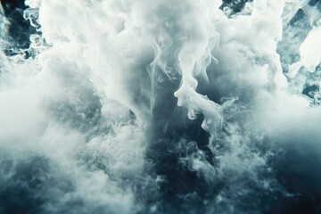 Naklejka premium Black and White Cloud of Smoke