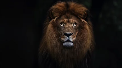 Papier peint photo Lion portrait of a lion  © malee