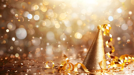 Glamorous Gold Party Hat: Celebrate the New Year in Style
