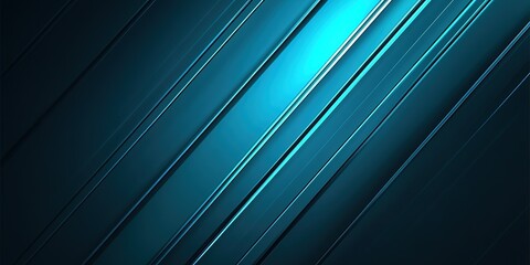 Obraz premium Cyan background with striped lines